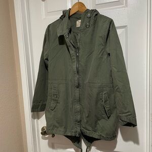 Faded Glory Gray Button-Up Jacket zip not working